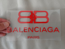 Charger l&#39;image dans la galerie, Balenciaga Logo Iron-on Sticker (heat transfer)