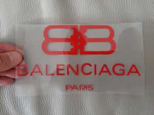 Balenciaga Logo Iron-on Sticker (heat transfer)
