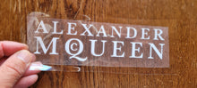 Charger l'image dans la galerie, Alexander Mcqueen Iron-on Decal (heat transfer patch)