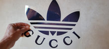 Load image into Gallery viewer, Adidas x Gucci Collab Logo Iron-on Decal (heat transfer)