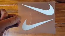 Charger l'image dans la galerie, 2 x Nike Swoosh 1x LEFT + 1 RIGHT Logo Iron-on Sticker (heat transfer)