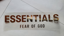 Charger l&#39;image dans la galerie, Fear of God x Essentials Collab Logo Iron-on Sticker (heat transfer)