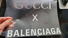 Charger l&#39;image dans la galerie, Balenciaga x gucci collaboration Logo Sticker Iron-on