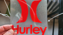 Carica l'immagine nel visualizzatore di Gallery, Hurley logo sticker iron on