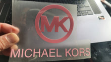 Charger l&#39;image dans la galerie, MK Michael Kors Brand Logo Iron-on Decal (heat transfer)
