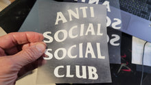 Laden Sie das Bild in den Galerie-Viewer, Anti Social Club  Logo Iron-on Sticker (heat transfer)