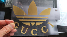 Load image into Gallery viewer, Adidas x Gucci Collab Logo Iron-on Decal (heat transfer)