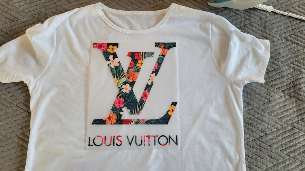 LV Louis Vuitton  transfert coloré thermocollant pour flocage