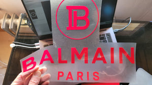 Balmain Brand Logo Iron-on Decal (heat transfer)