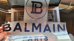 Balmain Brand Logo Iron-on Decal (heat transfer)