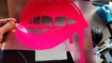 Charger l&#39;image dans la galerie, Lips Logo Dripping Sticker Iron-on