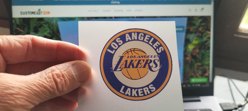 Los Angeles Lakers logo transfert coloré thermocollant pour flocage