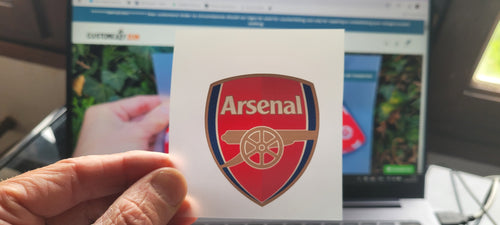 Arsenal logo transfert coloré thermocollant pour flocage