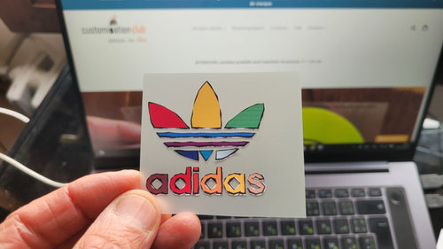 Adidas colored Logo Iron-on (heat transfer)