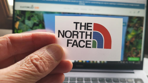 North Face logo transfert coloré thermocollant pour flocage
