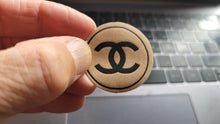 Laden Sie das Bild in den Galerie-Viewer, Chanel Logo – Real Leather Iron-On Patch