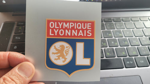 OL Olympique Lyonnais logo transfert coloré thermocollant pour flocage