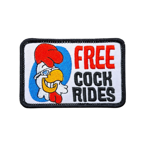 FREE COCK RIDES - Patch brodé BA90-1 - Thermocollant