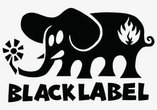 Charger l'image dans la galerie, Skate Elephant Black Label Logo Sticker Iron-on