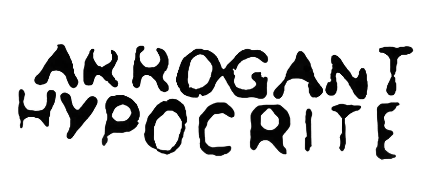 Arrogant Hypocrite Logo Iron-on Decal (heat transfer) 