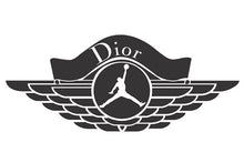 Carica l'immagine nel visualizzatore di Gallery, Jordan x Dior Collab Logo Iron-on Sticker (heat transfer)