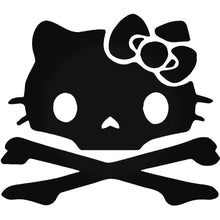 Cargar imagen en el visor de la galería, Skull bones Hello Kitty Logo Iron-on Sticker (heat transfer)