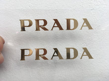 Laden Sie das Bild in den Galerie-Viewer, -50% STICKER DU JOUR Logo Prada transfert thermocollant