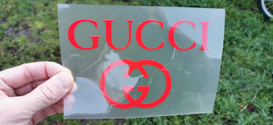 Gucci Logo Iron-on Sticker (heat transfer)
