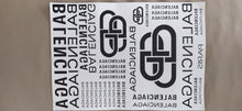 Load image into Gallery viewer, Balenciaga Full Printed Sheet