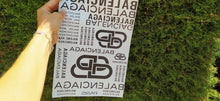 Load image into Gallery viewer, Balenciaga Full Printed Sheet