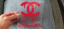 Charger l&#39;image dans la galerie, CHANEL leaking Logo Iron-on Sticker (heat transfer)