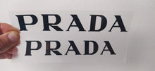 Laden Sie das Bild in den Galerie-Viewer, -50% STICKER DU JOUR Logo Prada transfert thermocollant
