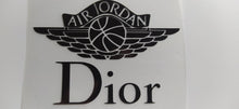 Laden Sie das Bild in den Galerie-Viewer, Jordan x Dior Collab Logo Iron-on Sticker (heat transfer)