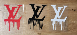 LV Louis Vuitton Logo Dripping Sticker Iron-on