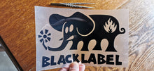 Charger l'image dans la galerie, Skate Elephant Black Label Logo Sticker Iron-on