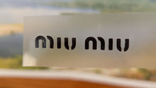 Charger l'image dans la galerie, Miu Miu logo Iron-on Decal (heat transfer)