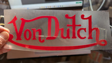 Charger l'image dans la galerie, Von Dutch Iron-on Decal (heat transfer patch)