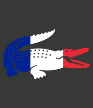 Laden Sie das Bild in den Galerie-Viewer, Lacoste flag colored Logo Iron-on (heat transfer)
