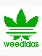 Charger l&#39;image dans la galerie, Adidas marijuana leaves Logo Iron-on Sticker (heat transfer)