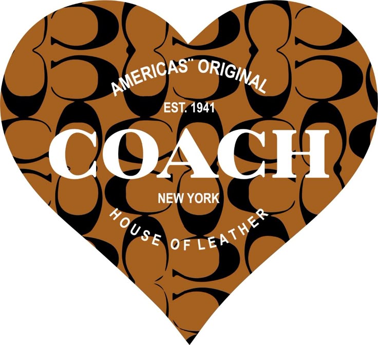 Coach Heart colored Logo Iron-on (heat transfer) – Customisation Club
