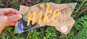 Nike Chain with flower Big Color Logo Heat Transfer