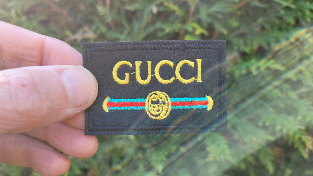 Embroidered patch Gucci Logo