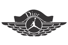 Cargar imagen en el visor de la galería, Jordan x Dior Collab Logo Iron-on Sticker (heat transfer)