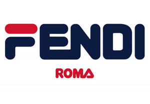 Fendi  x Fila Collab Logo Sticker Iron on