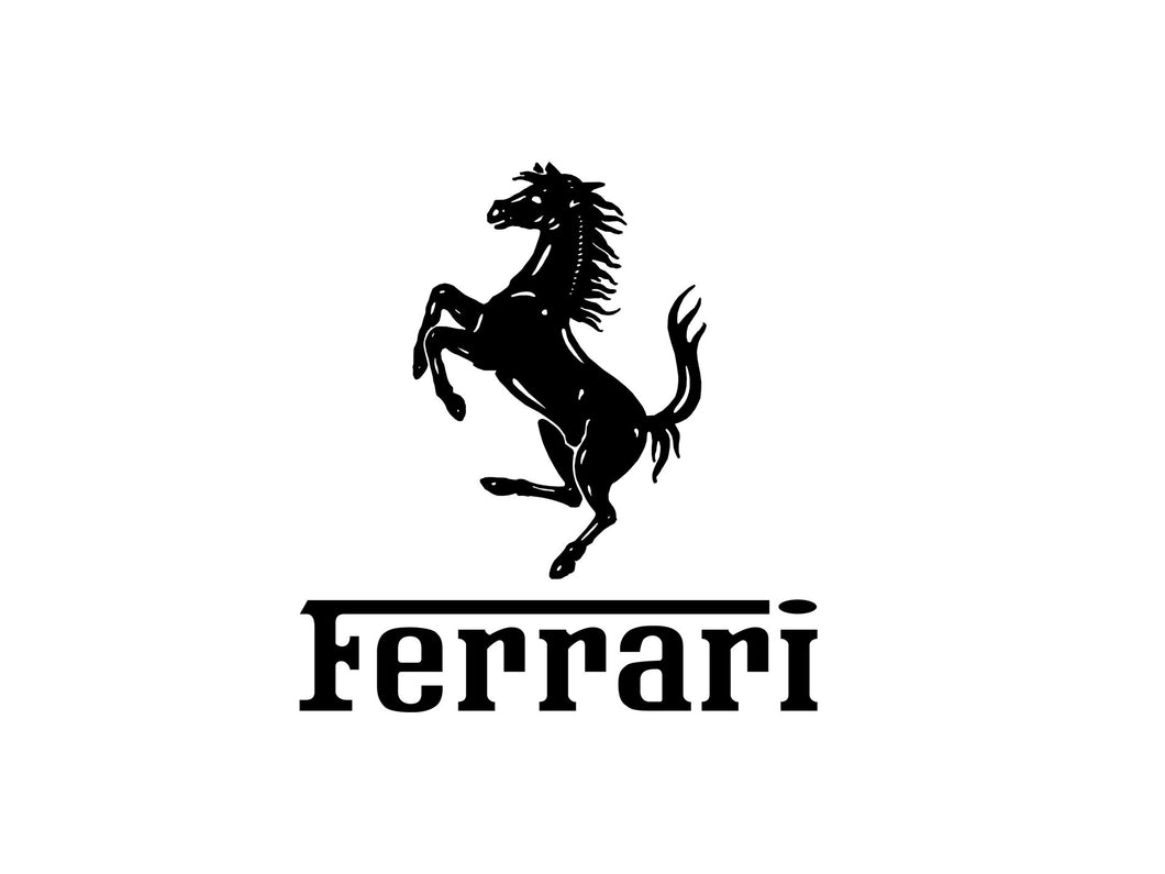 Logo Ferrari transfert thermocollant
