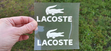 Load image into Gallery viewer, Lacoste sticker thermocollant pour flocage