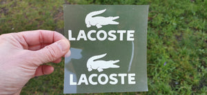 Lacoste sticker thermocollant pour flocage