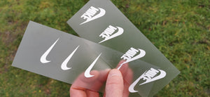 Nike logo SWOOSH sticker flex thermocollant