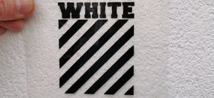 OFF WHITE "White" Iron-on Decal (heat transfer)