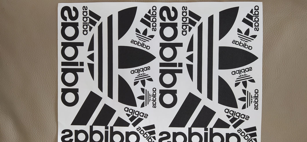 Logos Adidas feuille entière pour flocage